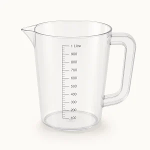 Clear 1 litre measuring jug